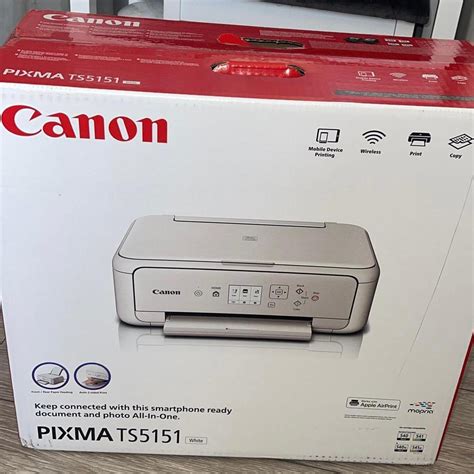 Canon Pixma TS5151 Wireless Printer White Brand... - Depop