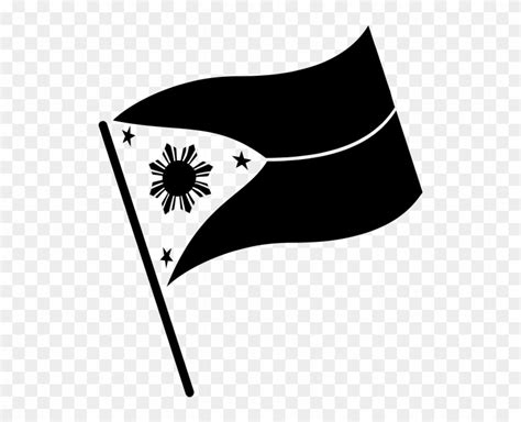 Philippine Flag Black And White - Free Transparent PNG Clipart Images ...