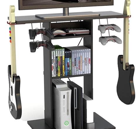 Game Gear Console Tower Rack Organizer Video Storage Furniture DVD System Xbox #Atlantic | Game ...