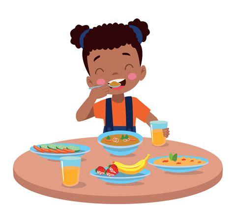 Eating Dinner Clipart