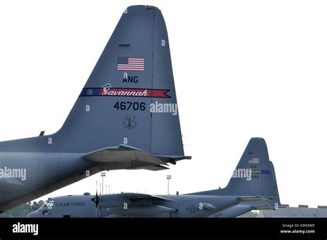 Air National Guard C-130 cargo aircraft from Georgia, North Carolina Stock Photo: 160801461 - Alamy