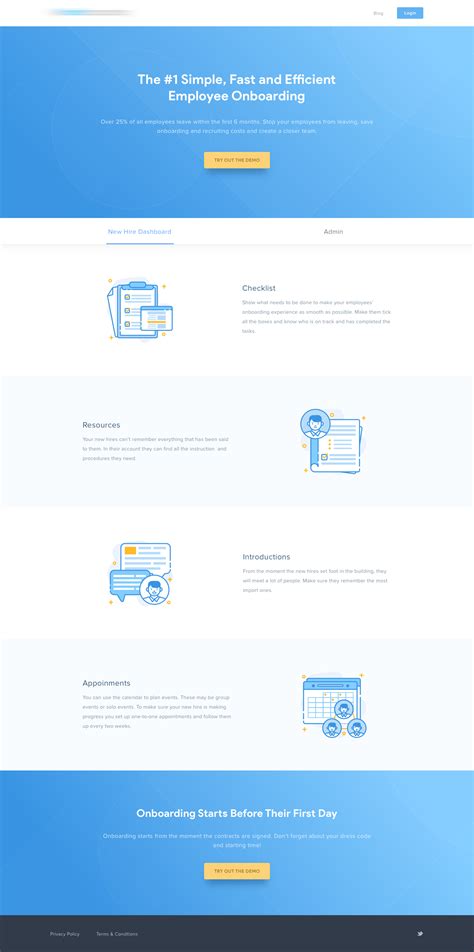 Employee onboarding website | Web design, Webpage design, Employee onboarding