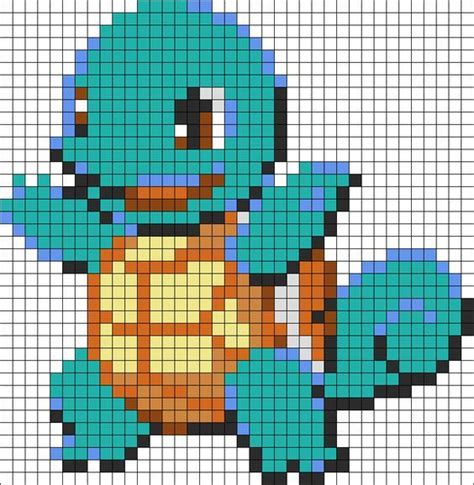 Pixel art Pokémon – Bizugui Squirtle Pokemon, Pyssla Pokemon, Pokemon ...