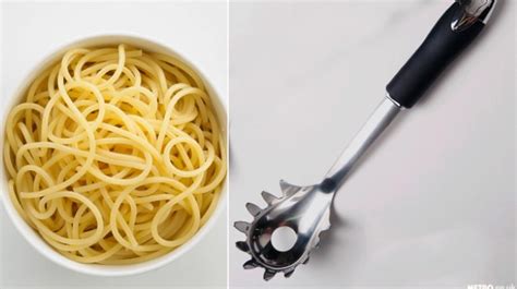 This is why there is a hole in the spaghetti spoon