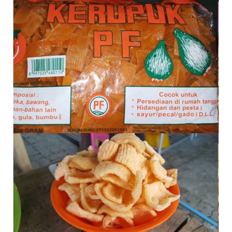 Jual Kerupuk PF / Kerupuk Nasi goreng / Kerupuk Mie goreng Bawang Cabai ...