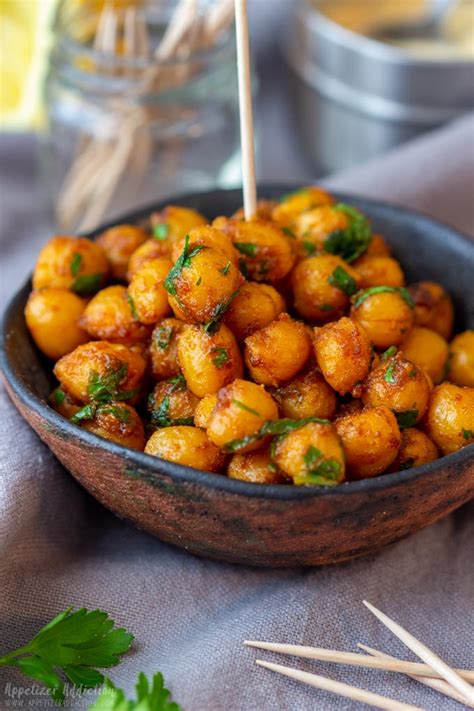 Pan Fried Chickpeas Recipe - Appetizer Addiction