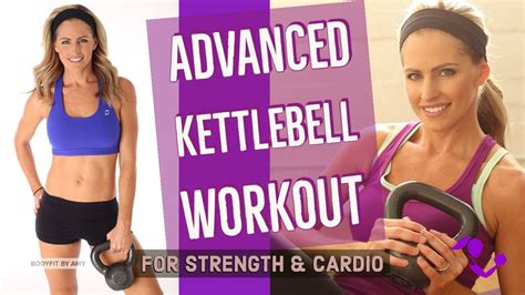 45 Minute Advanced Kettlebell Workout for Strength & Cardio - YouTube