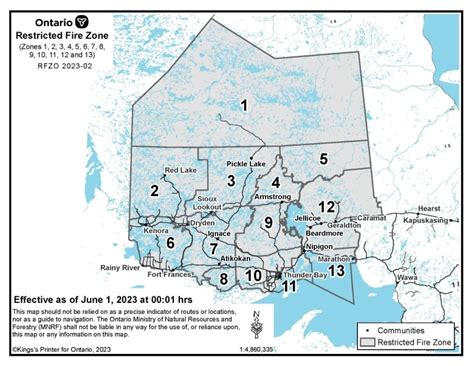 Township of Nipigon - URGENT: Restricted Fire Zone in effect!