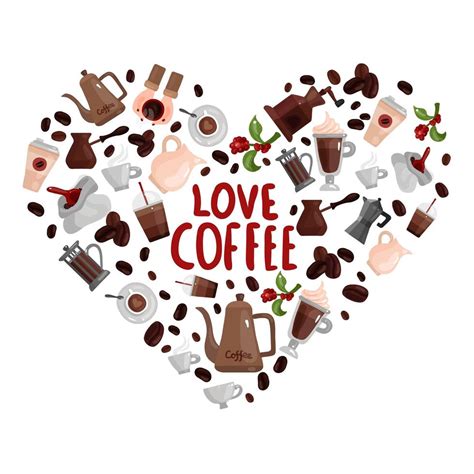 Love Coffee Design Concept Vector Illustration 2414752 Vector Art at ...