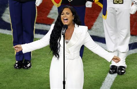 Demi Lovato stuns Super Bowl with ‘best national anthem performance ...