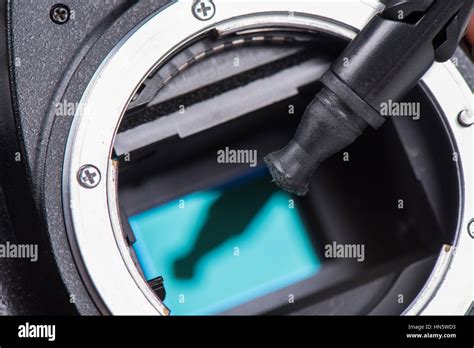 cleaning dirty camera sensor (CCD or Cmos Stock Photo - Alamy