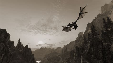 🔥 [73+] Skyrim Dragon Wallpapers | WallpaperSafari