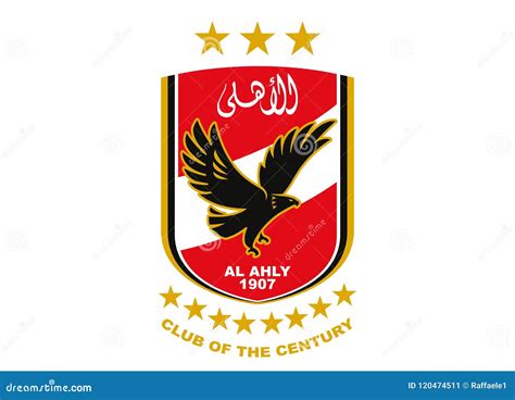 Al Ahly Egypt Logo redaktionelles foto. Illustration von vektor - 120474511