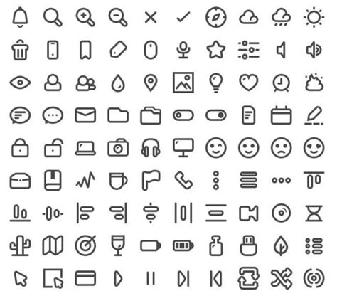 Free 90 Simple Line Icons (Multiple Formats) - TitanUI | Free icons, Line icon, Icon design