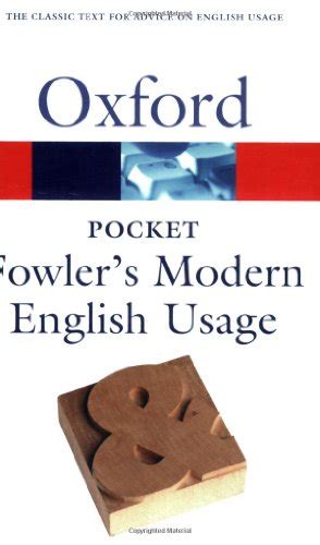 9780198609476: Pocket Fowler's Modern English Usage - AbeBooks - Allen, Robert; Henry W. Fowler ...