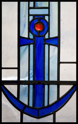 Stained glass Anchor | "With this hope [in the resurrection]… | Flickr