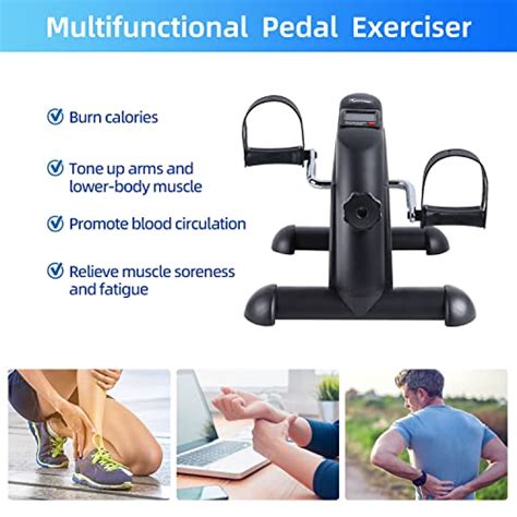 Under Desk Bike Pedal Exerciser, Mini Exercise Bike Portable Peddler ...