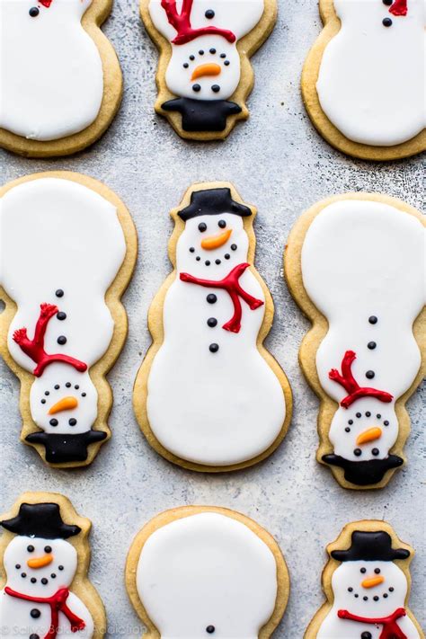 Snowman Sugar Cookies - Sally's Baking Addiction