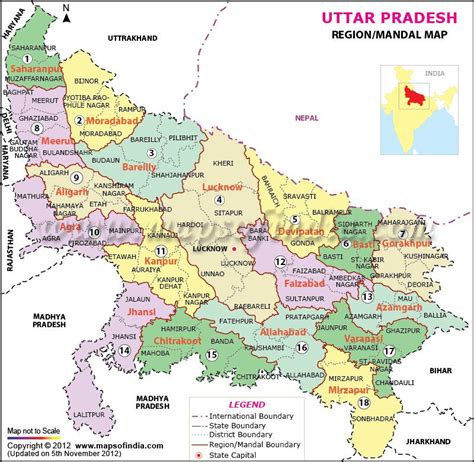 Uttar Pradesh Mandal Map