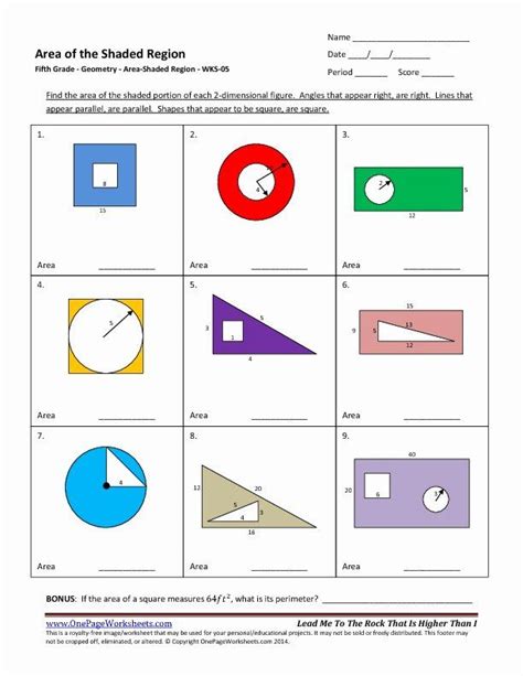 Area Of Shaded Region Worksheet – Imsyaf.com