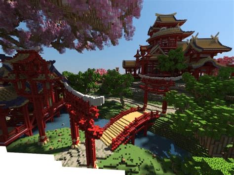 Sakura Island | Cherry Tree - Minecraft Building Inc