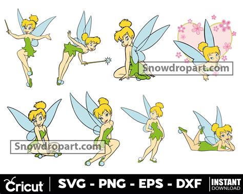 7 Tinkerbell Svg Bundle, Disney Svg, Tinkerbell Svg, Tinkerbell Vector