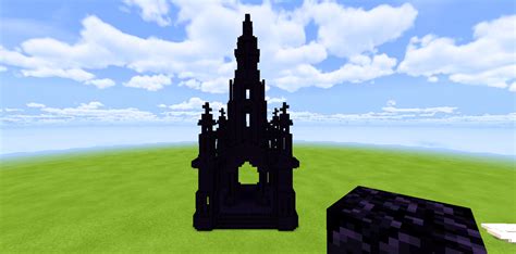 Today I built an obsidian castle :D : r/Minecraft