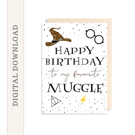 Harry Potter Happy Birthday Card - Printable Birthday Cards