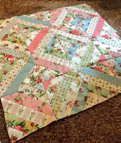 Summer In The Park quilt pattern, made with Northcott Fabric jelly roll in "Charlotte". | Quilts ...