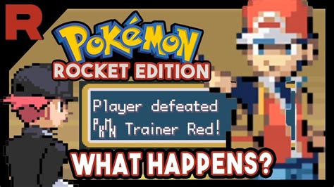 What Happens When You BEAT RED in Pokemon Fire Red Rocket Edition ??? Rom Hack - YouTube