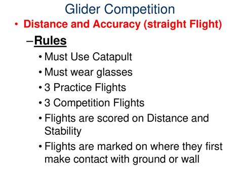 Balsa Glider Competition - ppt download