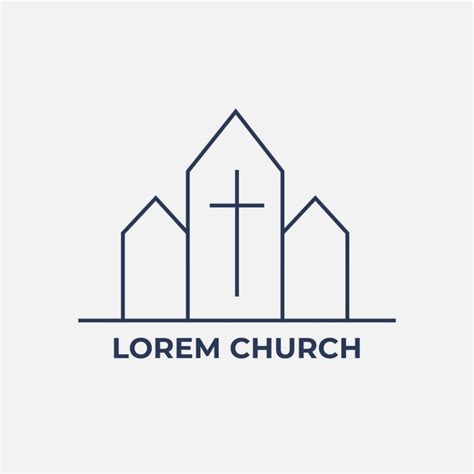 Free Simple Minimalist Lorem Church Logo template