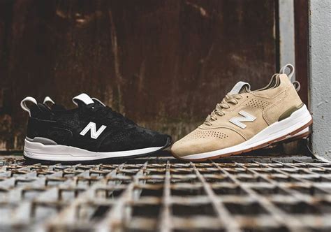 New Balance 997 Deconstructed Black + Tan Suede | SneakerNews.com