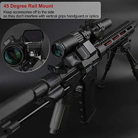 Feyachi Reflex Sight Red & Green Dot Gun Sight Scope 4 Reticles with 45 Degree Rail Mount ...