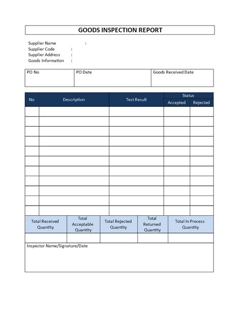 Breathtaking Inspection Report Template In Excel Daily Checklist