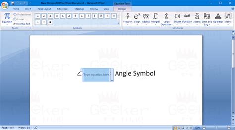 How To Insert Angle Symbol In Microsoft Word All Versions | itechguide