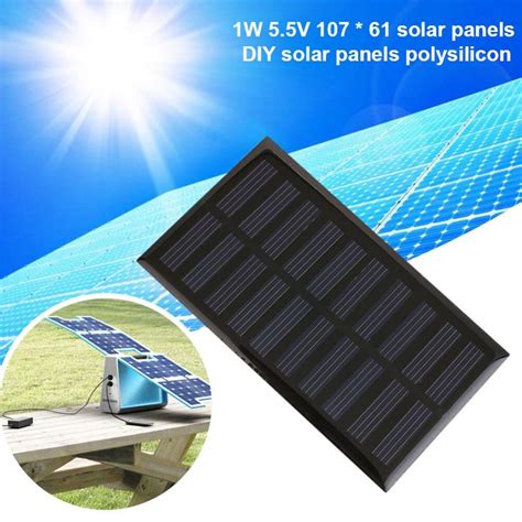 Cewaal Photovoltaic Panels Solar Cells Solar Durable Portable Polysilicon 5.5V 1W 107X61mm ...