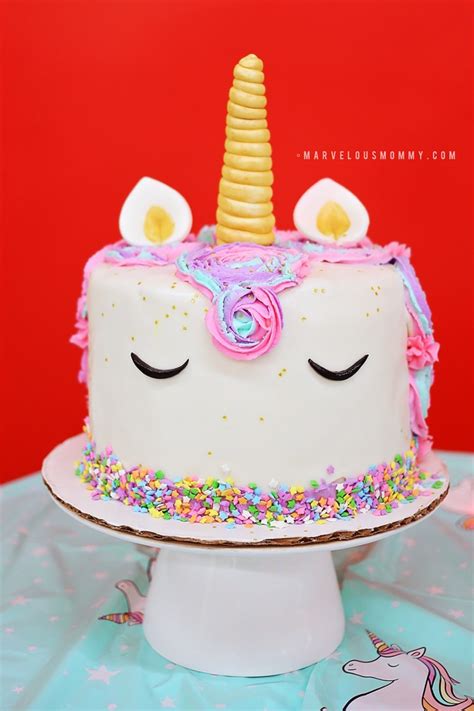 DIY Rainbow Unicorn Cake – Haley’s 6th Birthday Party – Marvelous Mommy