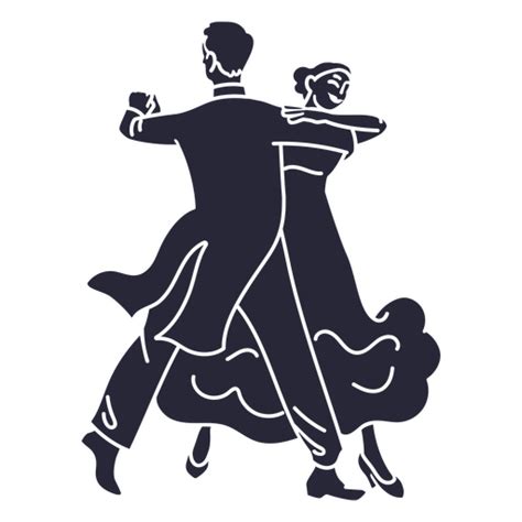 Dancing silhouette PNG Designs for T Shirt & Merch