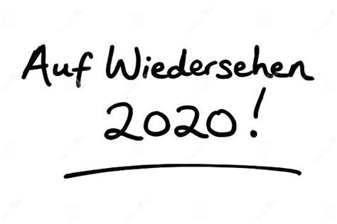 Auf Wiedersehen 2020 stock illustration. Illustration of message ...