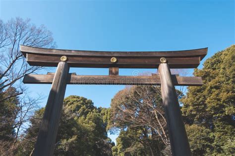 Meiji Jingu Shrine Torii Gate Stock Photo - Image of asia, landmark: 274071640