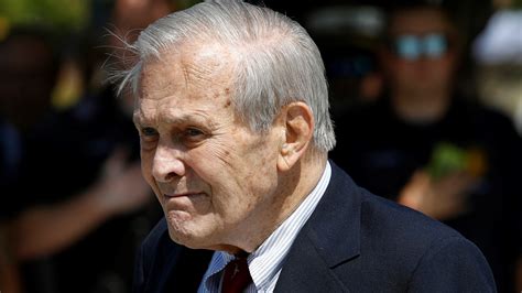 Donald Rumsfeld dead at 88; served as Secretary of Defense for George W Bush and Gerald Ford ...