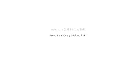 Create Blinking Text Using CSS3 and jQuery