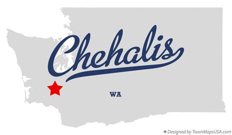 Map of Chehalis, WA, Washington