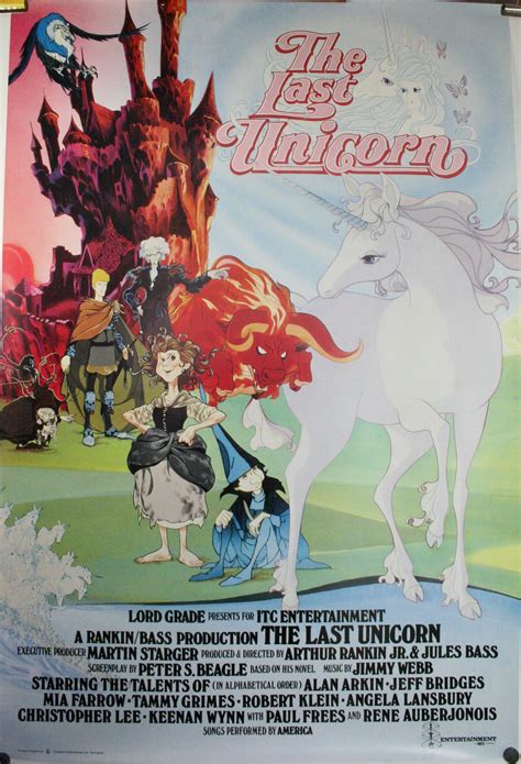 THE LAST UNICORN, Intl International 1 sheet Animated Original Movie Theater Poster - Original ...