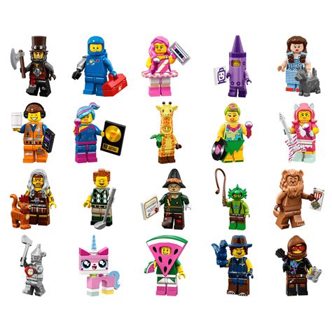 LEGO Movie 2 Minifigures Series Complete Collection of 20 LEGO Minifigures 71023 - The ...