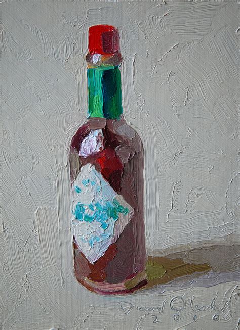 The Very Small Paintings of David Oleski: A Tabasco Sauce Bottle