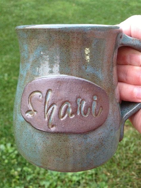 Personalized pottery mug with name custom coffee cup made to | Etsy ...