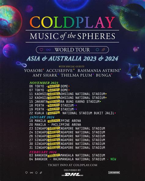 Coldplay Tour 2024 Schedule 2024 - Peggi Sarajane