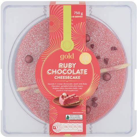 Woolworths Gold Ruby Chocolate Cheesecake 750g | Woolworths